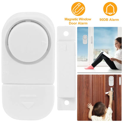Alarme Magnétique Porte et Fenêtre 90dB — Sécurité Maison Sans Fil