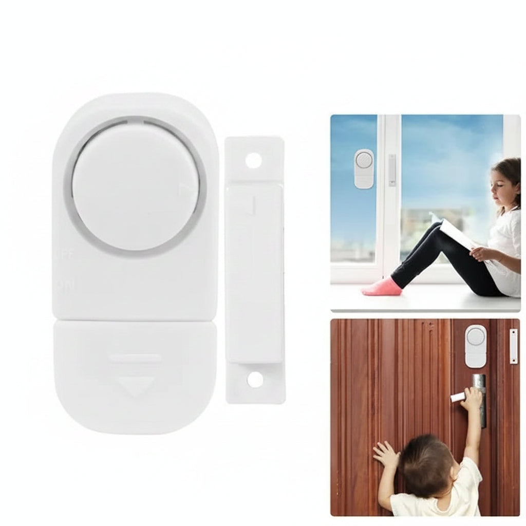 Alarme Magnétique Porte et Fenêtre 90dB — Sécurité Maison Sans Fil