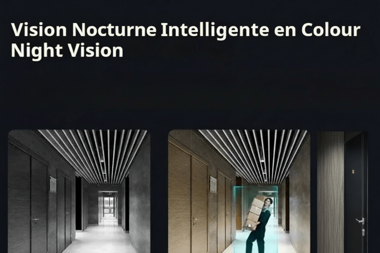 Caméra de surveillance WiFi sans fil BC22. Vision nocturne couleur HD, sécurité intelligente - Gadgets - shop