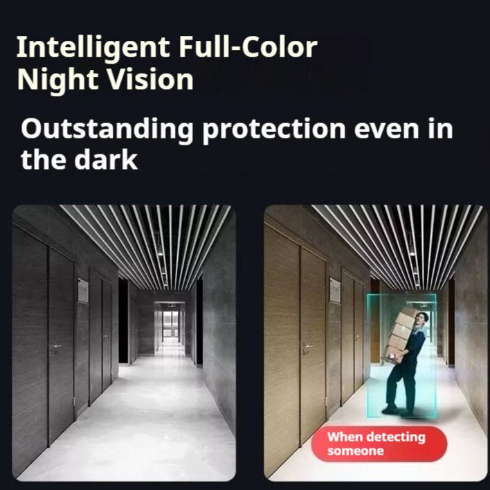Caméra de surveillance WiFi sans fil BC22. Vision nocturne couleur HD, sécurité intelligente - Gadgets - shop