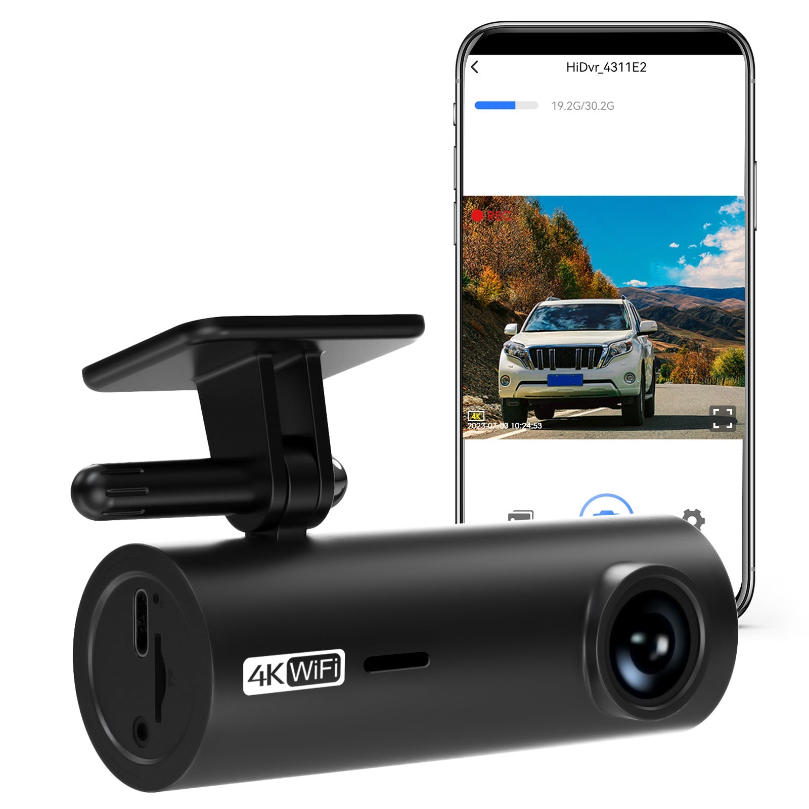 Dashcam 4K Wi - Fi pour voiture - Gadgets - shop