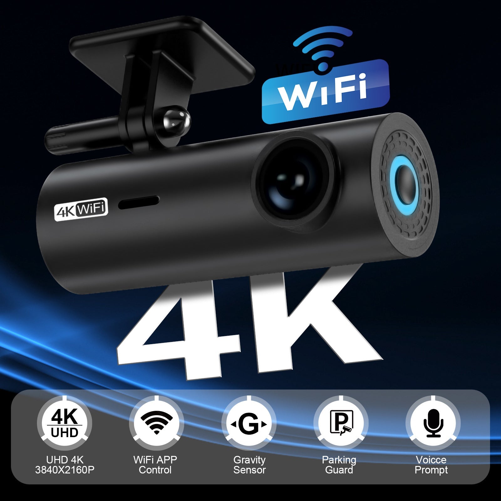 Dashcam 4K Wi - Fi pour voiture - Gadgets - shop