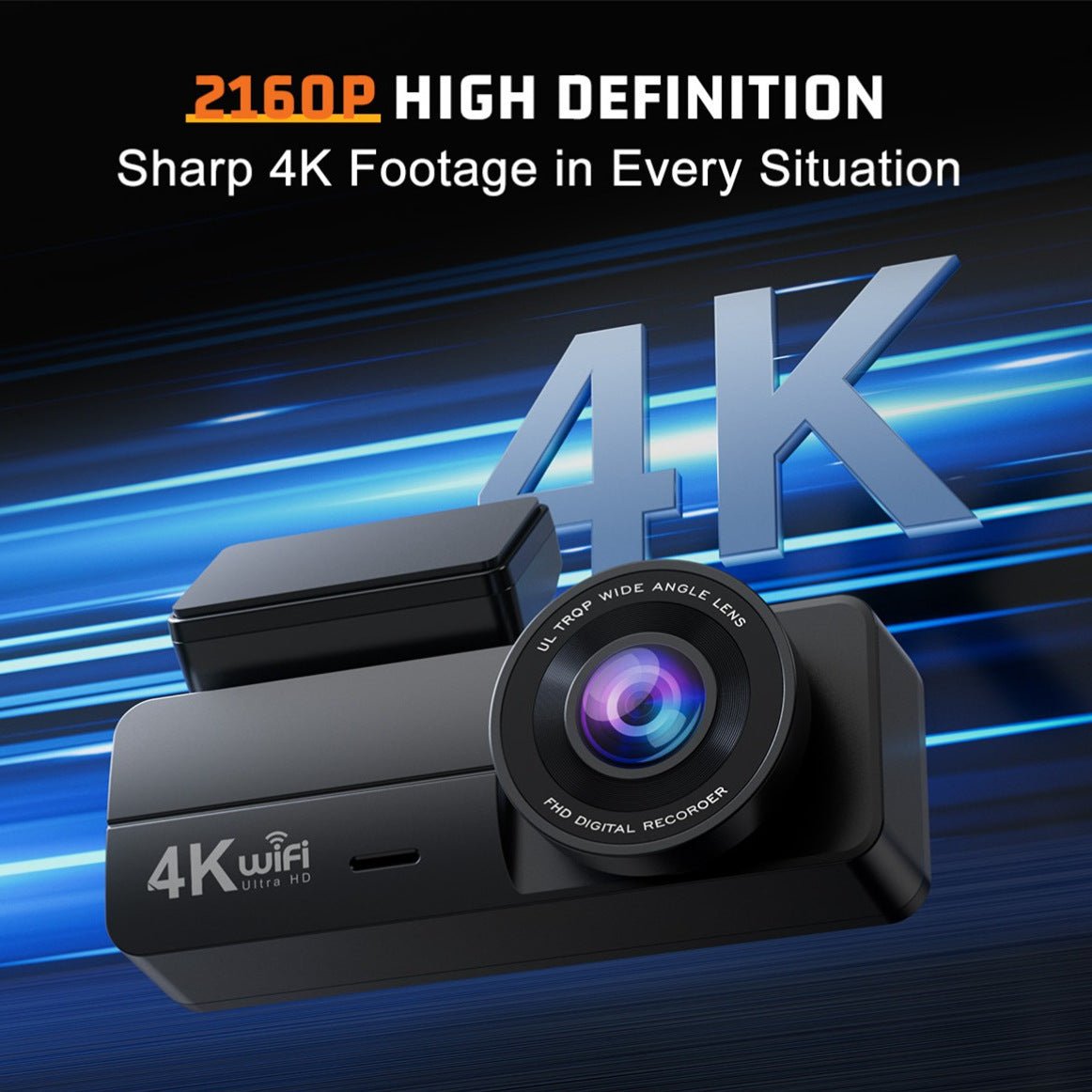 Pack Dashcam 4K WiFi + Carte SD 64GB Gratuite - Kit Complet Prêt à l'Emploi - Gadgets - Shop